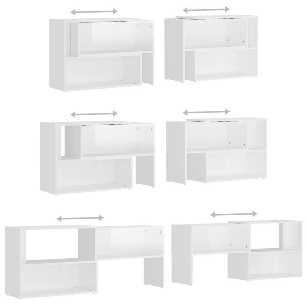 TV-Schrank Hochglanz-Weiß 149x30x52 cm Spanplatte