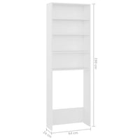 Thumbnail for Waschmaschinenschrank Weiß 64x24x190 cm