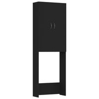 Thumbnail for Waschmaschinenschrank Schwarz 64x25,5x190 cm