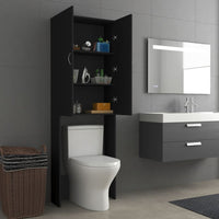 Thumbnail for Waschmaschinenschrank Schwarz 64x25,5x190 cm