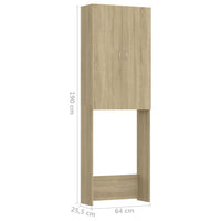 Thumbnail for Waschmaschinenschrank Sonoma-Eiche 64x25,5x190 cm
