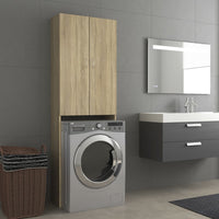 Thumbnail for Waschmaschinenschrank Sonoma-Eiche 64x25,5x190 cm