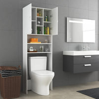 Thumbnail for Waschmaschinenschrank Weiß 64x25,5x190 cm