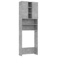 Thumbnail for Waschmaschinenschrank Betongrau 64x25,5x190 cm