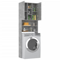 Thumbnail for Waschmaschinenschrank Betongrau 64x25,5x190 cm