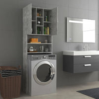 Thumbnail for Waschmaschinenschrank Betongrau 64x25,5x190 cm