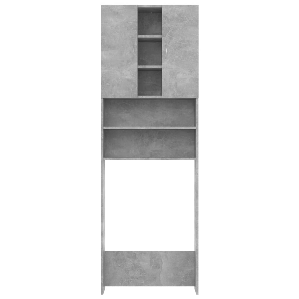 Waschmaschinenschrank Betongrau 64x25,5x190 cm