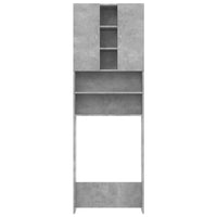 Thumbnail for Waschmaschinenschrank Betongrau 64x25,5x190 cm