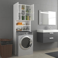 Thumbnail for Waschmaschinenschrank Hochglanz-Weiß 64x25,5x190 cm