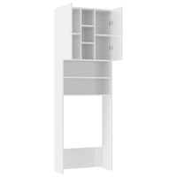 Thumbnail for Waschmaschinenschrank Hochglanz-Weiß 64x25,5x190 cm