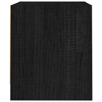 Thumbnail for Nachttische 2 Stk. Schwarz 40x30,5x35,5 cm Massivholz Kiefer