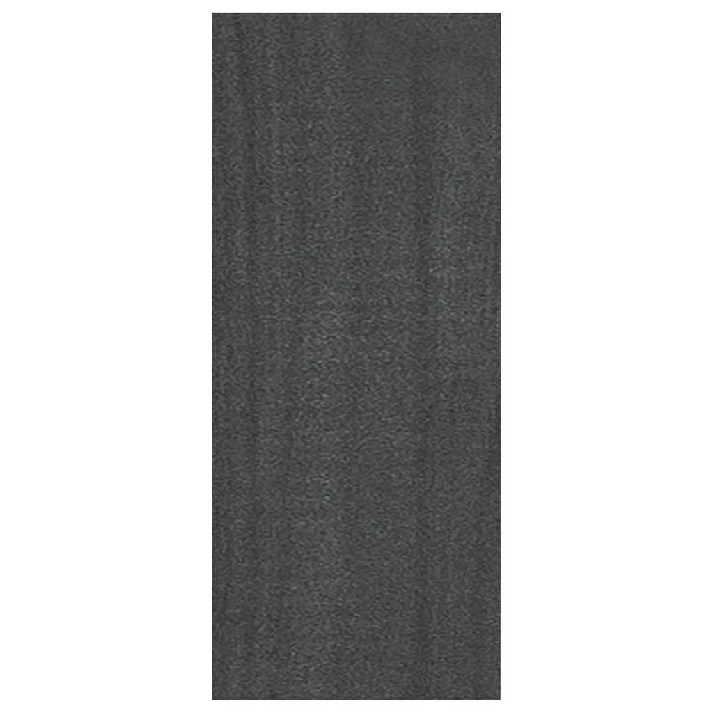 Bücherregal Grau 40x30x71,5 cm Massivholz Kiefer