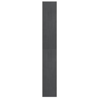 Thumbnail for Bücherregal/Raumteiler Grau 40x30x199 cm Massivholz Kiefer