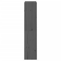 Thumbnail for Bücherregal Raumteiler Grau 60x30x135,5 cm Massivholz Kiefer