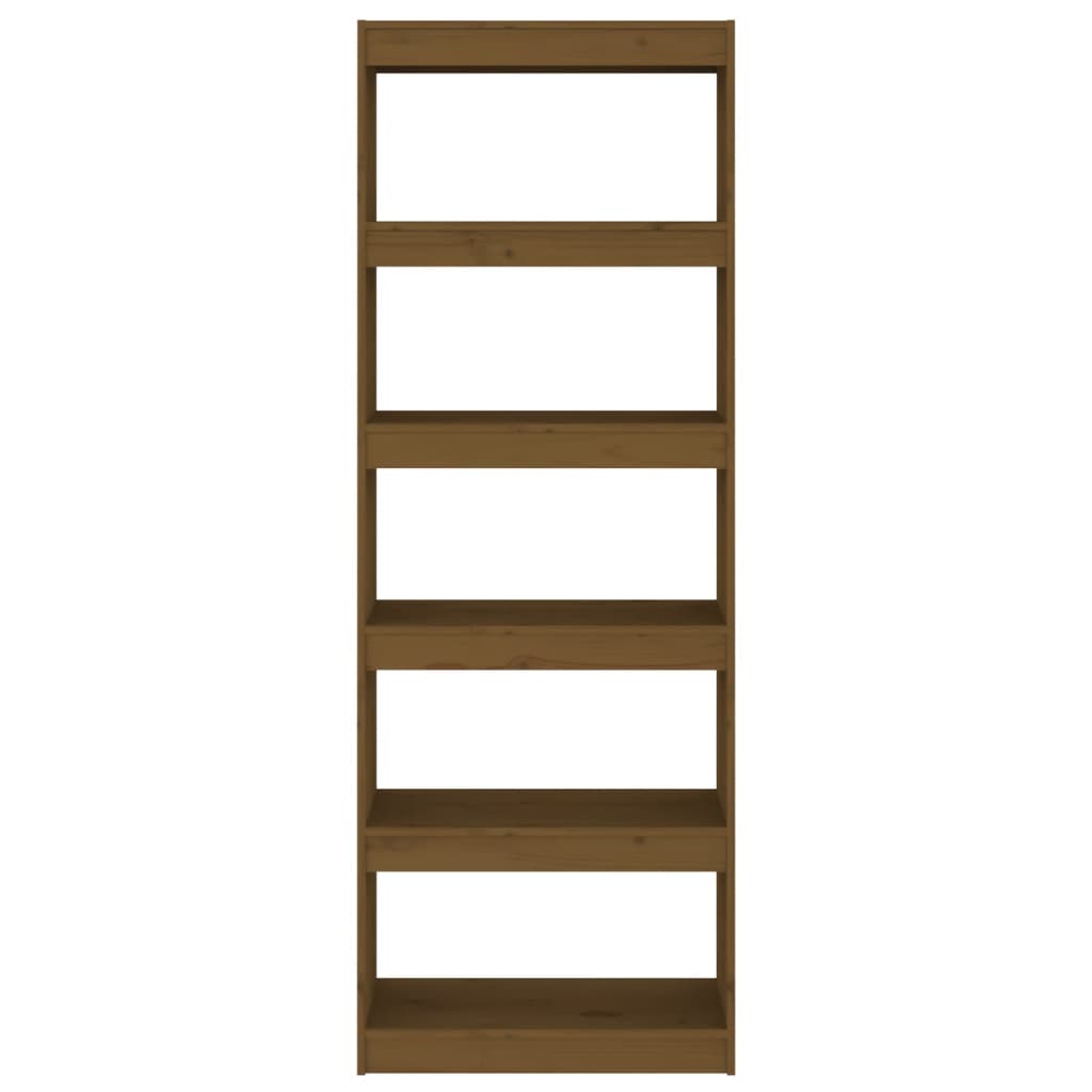 Bücherregal/Raumteiler Honigbraun 60x30x167,5 cm Kiefernholz