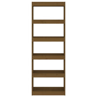 Thumbnail for Bücherregal/Raumteiler Honigbraun 60x30x167,5 cm Kiefernholz