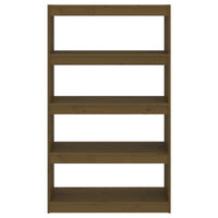 Thumbnail for Bücherschrank/Raumteiler Honigbraun 80x30x135,5 cm Kiefernholz