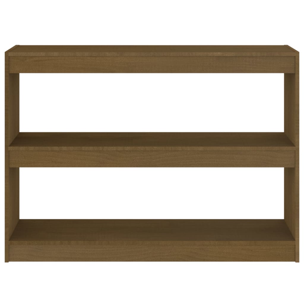 Bücherregal Raumteiler 100x30x71,5 cm Massivholz Kiefer