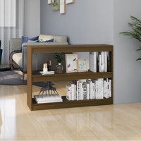 Thumbnail for Bücherregal Raumteiler 100x30x71,5 cm Massivholz Kiefer