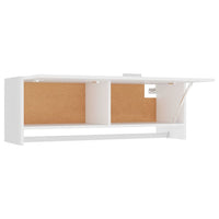 Thumbnail for Kleiderschrank Weiß 100x32,5x35 cm Holzwerkstoff