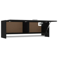 Thumbnail for Kleiderschrank Schwarz 100x32,5x35 cm Holzwerkstoff
