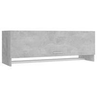 Thumbnail for Kleiderschrank Betongrau 100x32,5x35 cm Holzwerkstoff