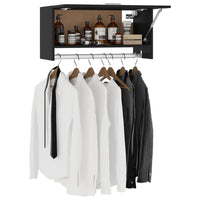 Thumbnail for Kleiderschrank Schwarz 70x32,5x35 cm Holzwerkstoff