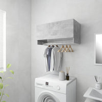 Thumbnail for Kleiderschrank Betongrau 70x32,5x35cm Holzwerkstoff