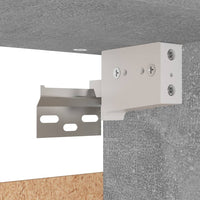 Thumbnail for Kleiderschrank Betongrau 70x32,5x35cm Holzwerkstoff