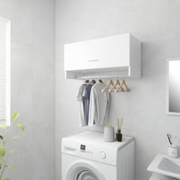 Thumbnail for Kleiderschrank Hochglanz-Weiß 70x32,5x35 cm Holzwerkstoff