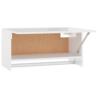 Thumbnail for Kleiderschrank Hochglanz-Weiß 70x32,5x35 cm Holzwerkstoff