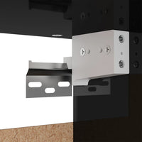 Thumbnail for Kleiderschrank Hochglanz-Schwarz 70x32,5x35 cm Spanplatte