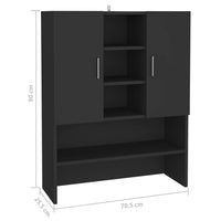 Thumbnail for Waschmaschinenschrank Schwarz 70,5x25,5x90 cm