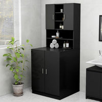 Thumbnail for Waschmaschinenschrank Schwarz 70,5x25,5x90 cm