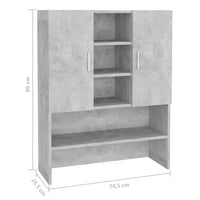 Thumbnail for Waschmaschinenschrank Betongrau 70,5x25,5x90 cm