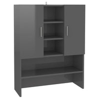 Thumbnail for Waschmaschinenschrank Hochglanz-Grau 70,5x25,5x90 cm