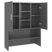 Thumbnail for Waschmaschinenschrank Hochglanz-Grau 70,5x25,5x90 cm