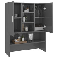 Thumbnail for Waschmaschinenschrank Hochglanz-Grau 70,5x25,5x90 cm