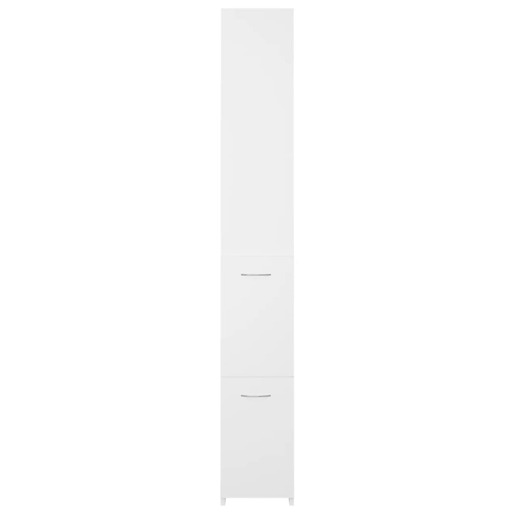 Badezimmerschrank Weiß 25x25x170 cm Spanplatte