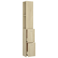 Thumbnail for Badezimmerschrank Sonoma-Eiche 25x25x170 cm Holzwerkstoff