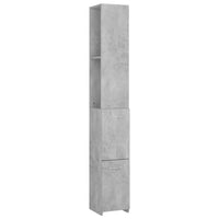 Thumbnail for Badezimmerschrank Betongrau 25x25x170 cm Spanplatte