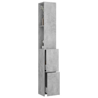 Thumbnail for Badezimmerschrank Betongrau 25x25x170 cm Spanplatte