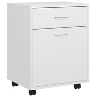 Thumbnail for Rollschrank Weiß 45x38x54 cm Holzwerkstoff