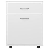 Thumbnail for Rollschrank Weiß 45x38x54 cm Holzwerkstoff