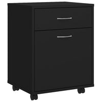 Thumbnail for Rollschrank Schwarz 45x38x54 cm Holzwerkstoff