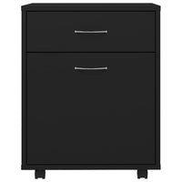 Thumbnail for Rollschrank Schwarz 45x38x54 cm Holzwerkstoff
