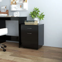 Thumbnail for Rollschrank Schwarz 45x38x54 cm Holzwerkstoff