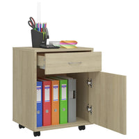Thumbnail for Rollschrank Sonoma-Eiche 45x38x54 cm Holzwerkstoff