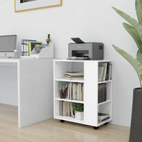 Thumbnail for Rollschrank Weiß 60x35x75 cm Holzwerkstoff