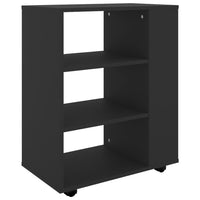 Thumbnail for Rollschrank Schwarz 60x35x75 cm Holzwerkstoff